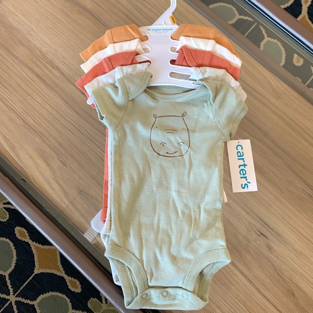 NB Set of 5 Animal Onesies